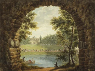 View of Dacha of Prince Stroganov near Saint Petersburg