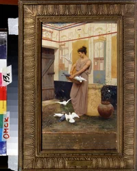 Woman with Doves