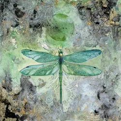 Ethereal Green Dragonfly