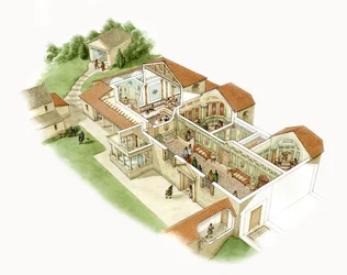 Chedworth Roman Villa, c.380-390 AD