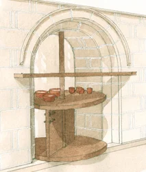 Medieval Servery, Fountains Abbey, Yorkshire, c.1200-1520 (drawn 2001)