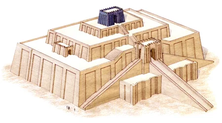 The Ziggurat at Ur (conjectural 6th-century BC restoration)