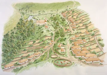 Wharram Percy Medieval Village, North Yorkshire, 13th century c2000s