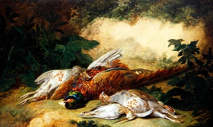 A Still-Life of Dead Game in a Landscape