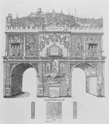 A Triumphal Arch, engraved by William Kip, 1604