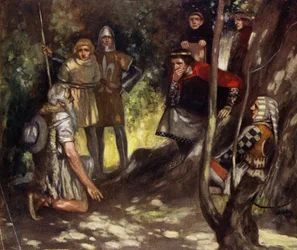Saint Louis of France in the Wood of Vincennes