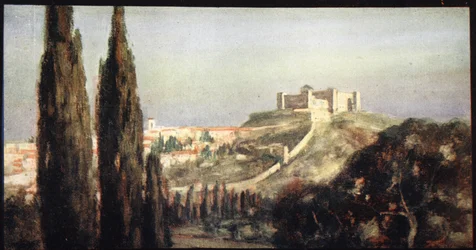 Spoletto, the Birthplace of Saint Benedict, Illustration from 