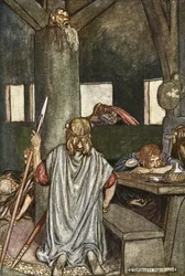 Sualtach awakes the King, illustration from 