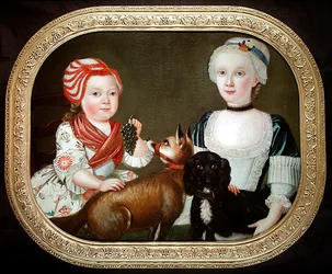 Portrait of Two Young Girls