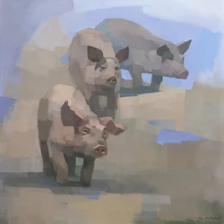 Three Curious Pigs