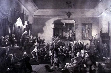 The Inauguration of Robert Burns as Poet Laureate at the Lodge, Canongate, Edinburgh