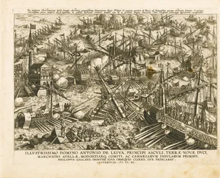 The Battle of Lepanto on 7 October 1571, ca. 1578