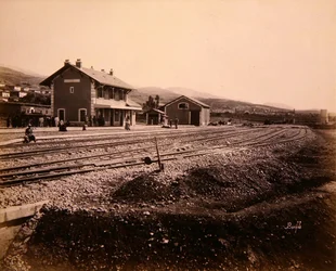 Station house at Mallakah-Zahleh on the Beirut to Damascus railway line