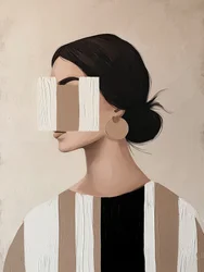Chic Abstract Portrait