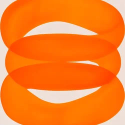 Vibrant Orange Loops