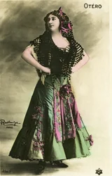 The Beautiful Otero, Postcard Early 20th Century
