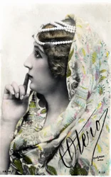The beautiful Otero, postcard early 20th century