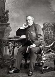 Edmund Yates, journalist and novelist, portrait photograph