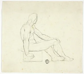 Seated Male Nude