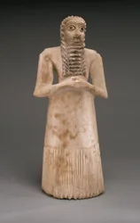 Standing Male Worshiper, Early Dynastic, c.2900-2600 B.C.