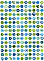 Watercolor Floral Circles