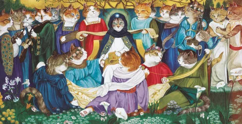 Illustration from Cats Galore! A Compendium of Cultured Cats