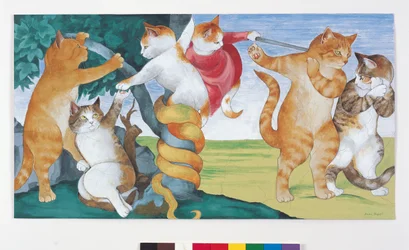 Illustration from Cats Galore! A Compendium of Cultured Cats