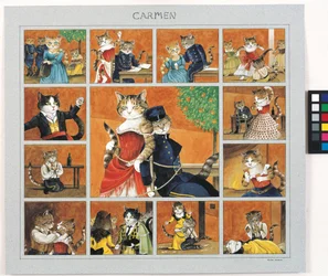 Illustration from Cats Galore! A Compendium of Cultured Cats