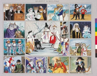 Illustration from Cats Galore! A Compendium of Cultured Cats