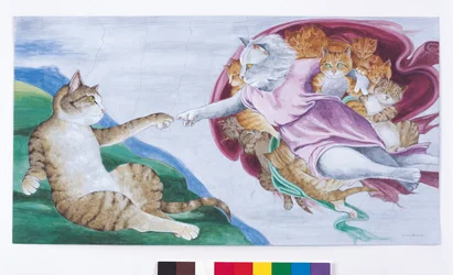 Illustration from Cats Galore! A Compendium of Cultured Cats