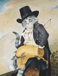 Illustration from Cats Galore! A Compendium of Cultured Cats