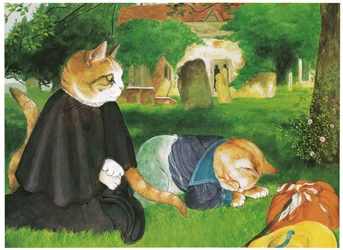 Illustration from Pre-Raphaelite Cats