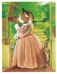 Illustration from Pre-Raphaelite Cats