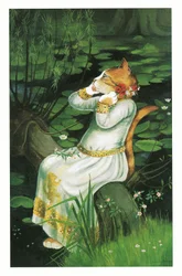 Illustration from Pre-Raphaelite Cats