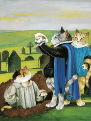 Illustration from Shakespeare Cats: Poster Book