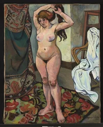 Gilberte Nude Combing Her Hair