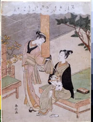 Courtesan Osen with a Client