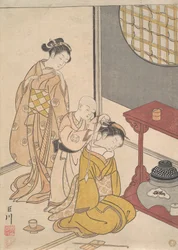 Night Rain at the Double-Shelf Stand, c.1766