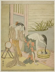 Two Women Washing Their Hair