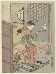 Young Woman with a Lantern