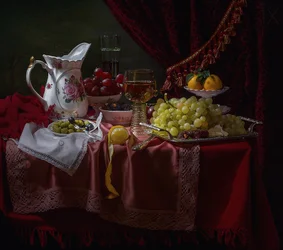 Opulent Still Life Feast