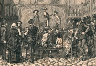 A Play in a London Inn Yard, In the Time of Queen Elizabeth