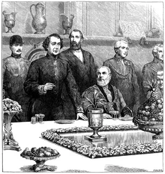 Lord Beaconsfield at a Banquet in the Guildhall