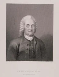 Emanuel Swedenborg at the Age of 80, engraved by W. Holl, from World Religion