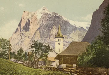Berner Oberland: Grindelwald mit Kirche
