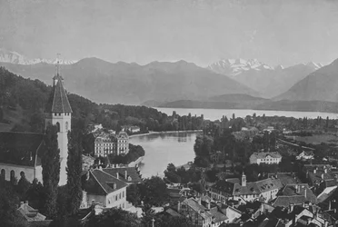 Thun, The Lake and the Alps