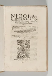 De revolutionibus orbium coelestium by Nicolaus Copernicus with De libris revolutionum Nicolai Copernici Narratio prima by Georg Johann Rheticus, Basel: Heinrich Petri