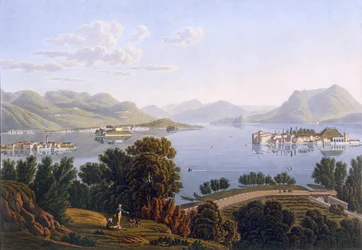 View of Lake Maggiore and the Borromean Islands, from Picturesque Voyage from Geneva to Milan, 1819