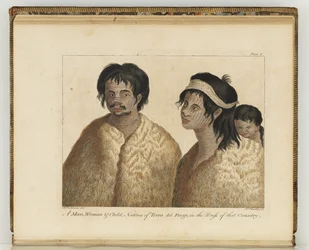 Natives of Terra del Fuego, Illustration from 