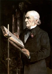 Mr Gladstone Reading the Lessons in Hawarden Church